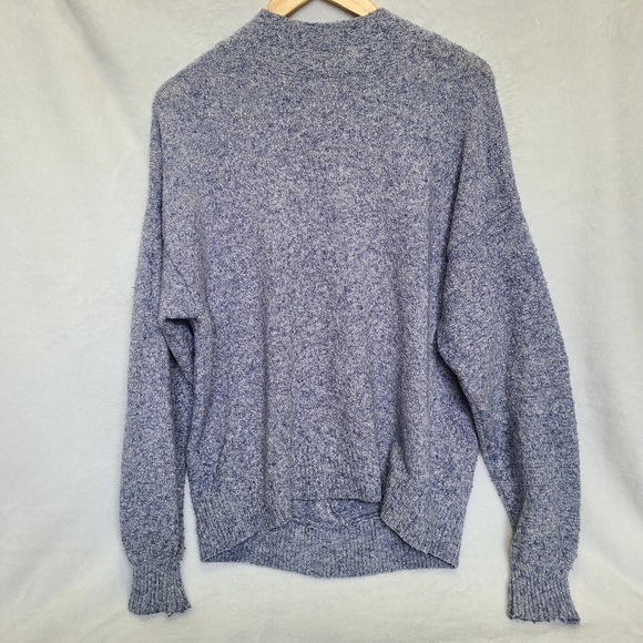 Silence & Noise Purple Marled Open V-neck Sweater - Picture 2 of 7